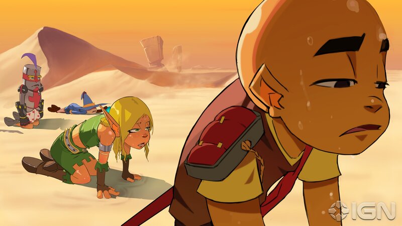 Desert adventure scene