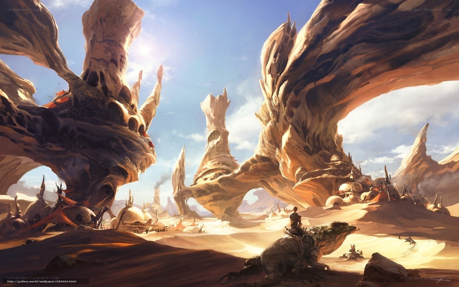 Desert alien landscape