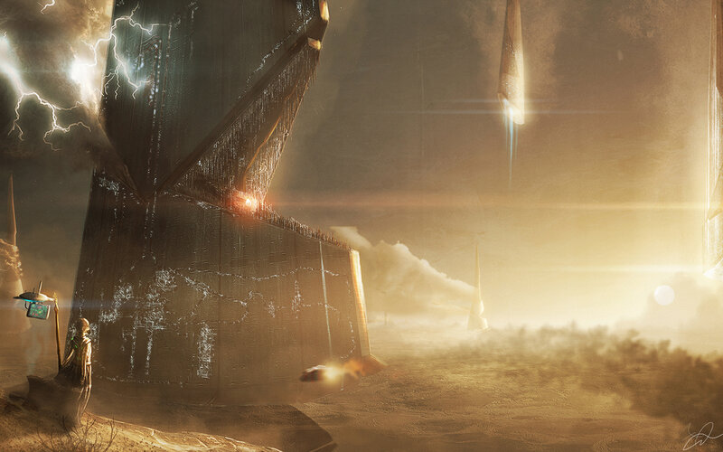 Desert alien ruins