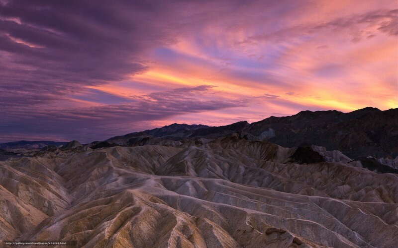 Desert Badlands at Sunset