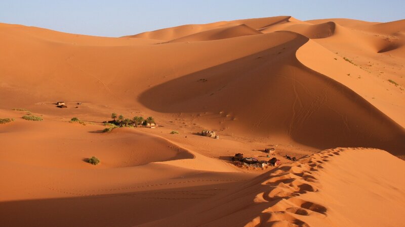 Desert Camp with Dunes