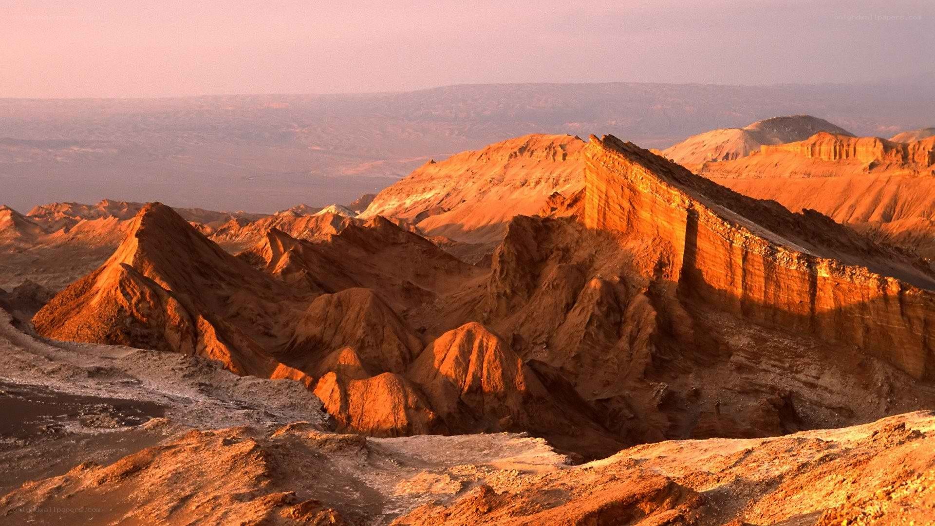 desert canyon at sunset