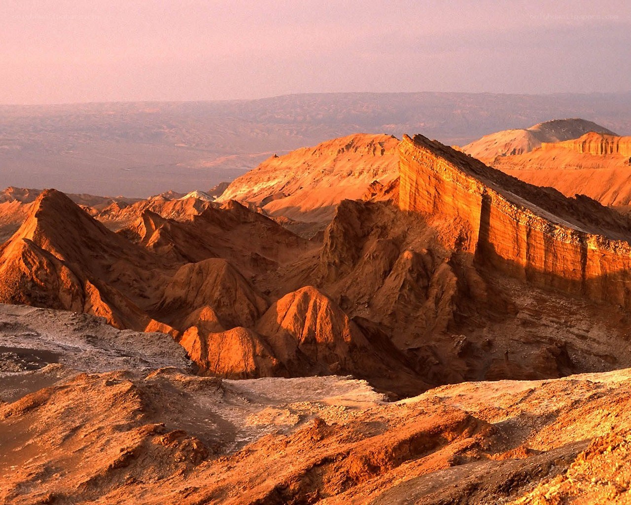 Desert canyon at sunset