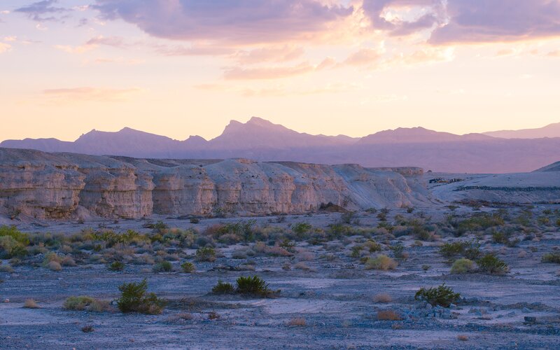 Desert Canyon at Sunset — Purple, Serene