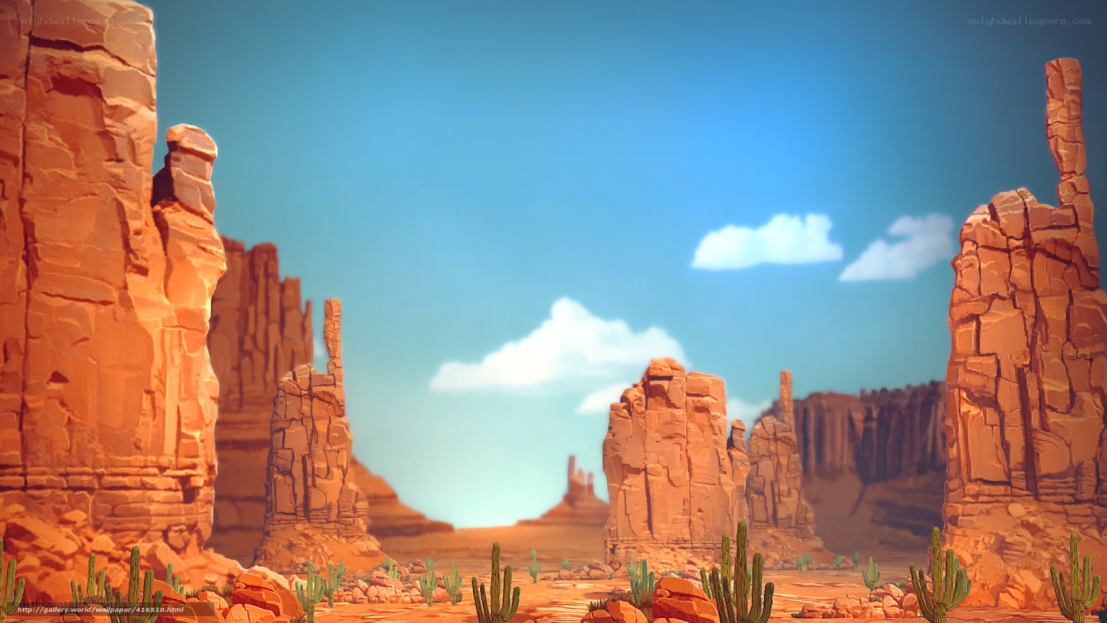 Desert canyon landscape