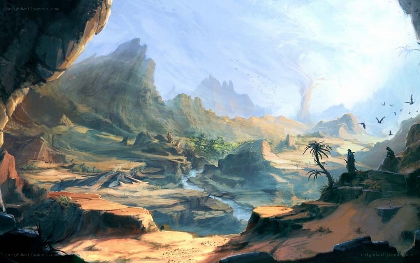 Desert canyon landscape