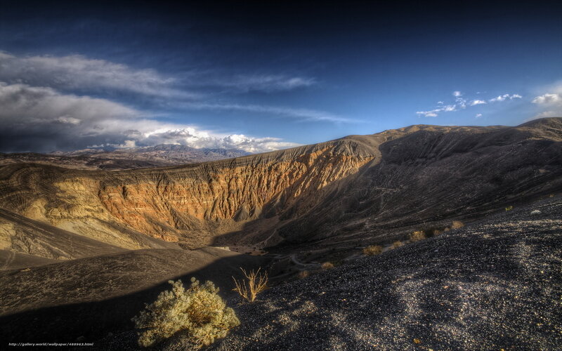 Desert Canyon Landscape — Blue, Dramatic