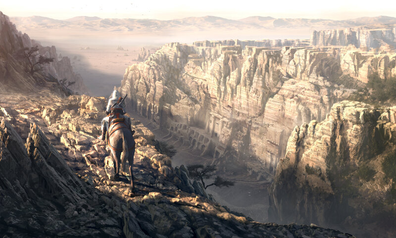 Desert canyon vista