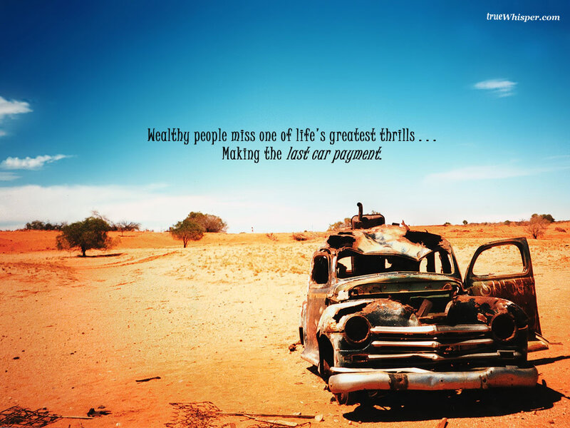Desert car wreck