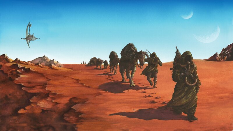 Desert Caravan — Red