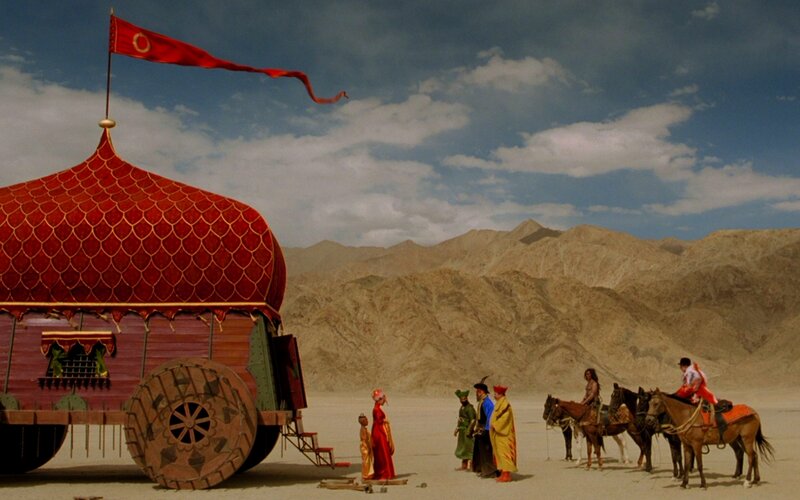 Desert caravan scene