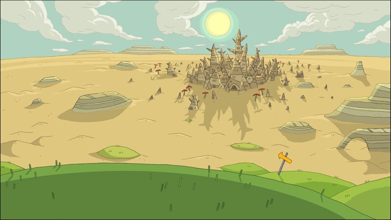 desert castle landscape