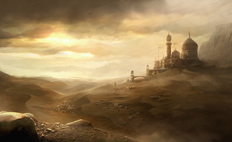 Desert Castle on Hill — Brown