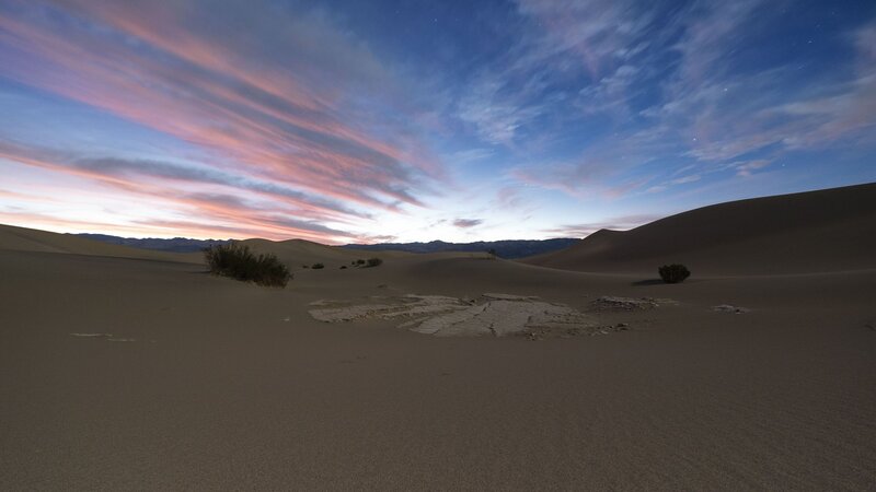 Desert Dunes at Dusk — Blue