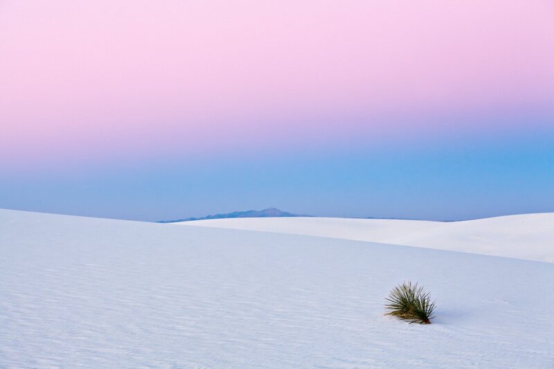 Desert dunes at twilight