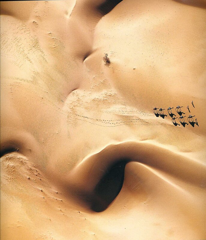 Desert dunes from above