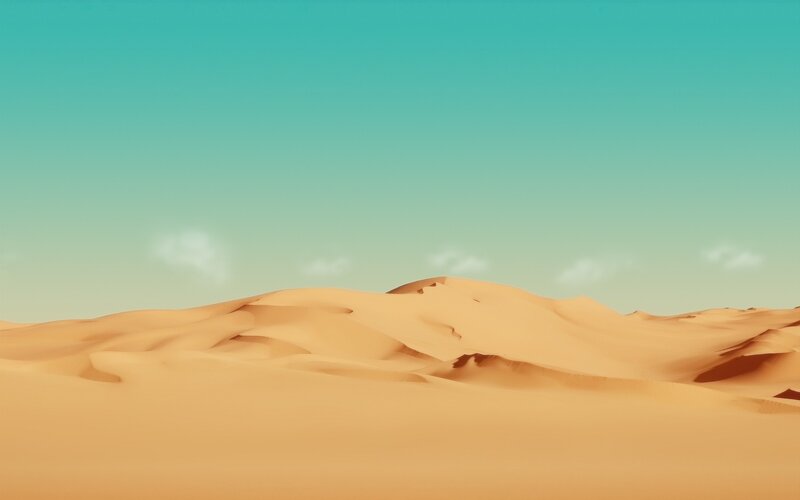 desert dunes under clear sky