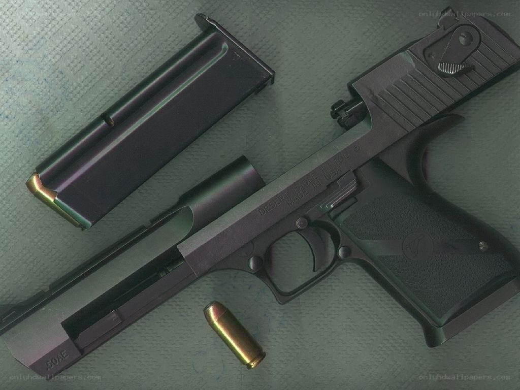 Desert Eagle pistol with magazine