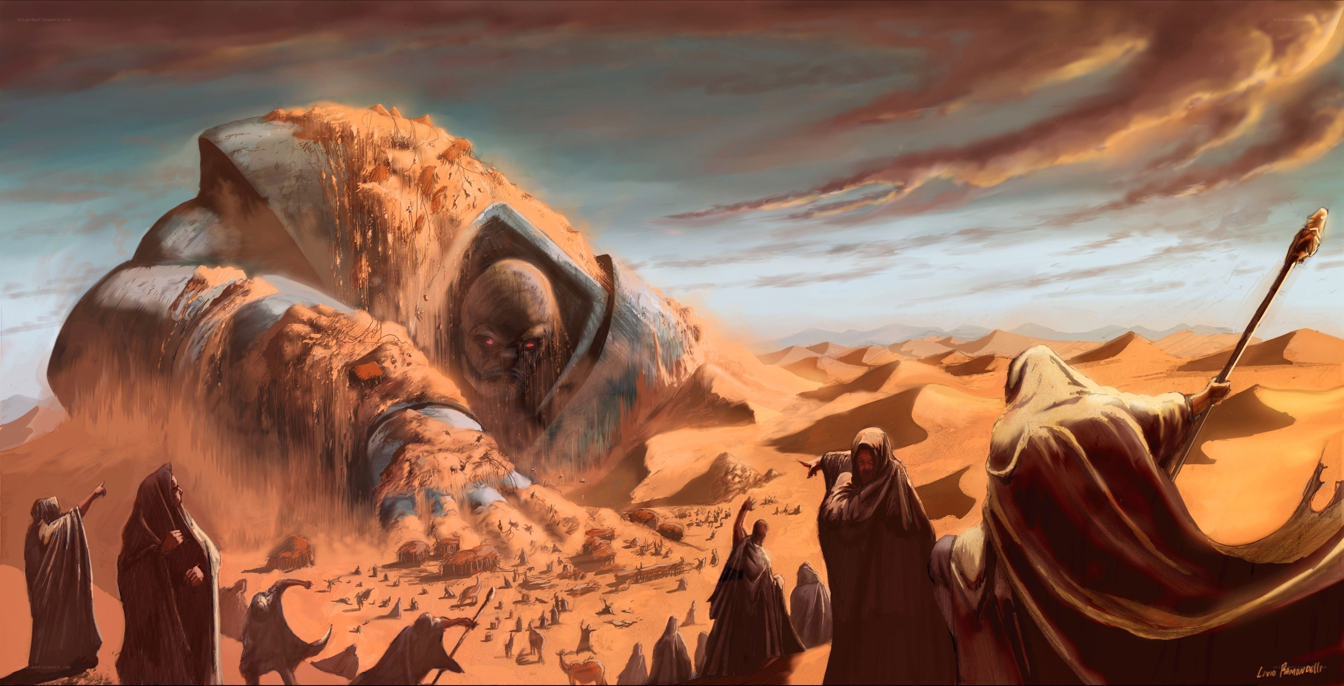 Desert giants and travelers