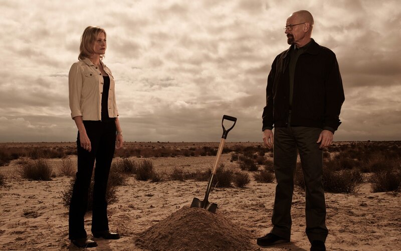 Desert grave scene