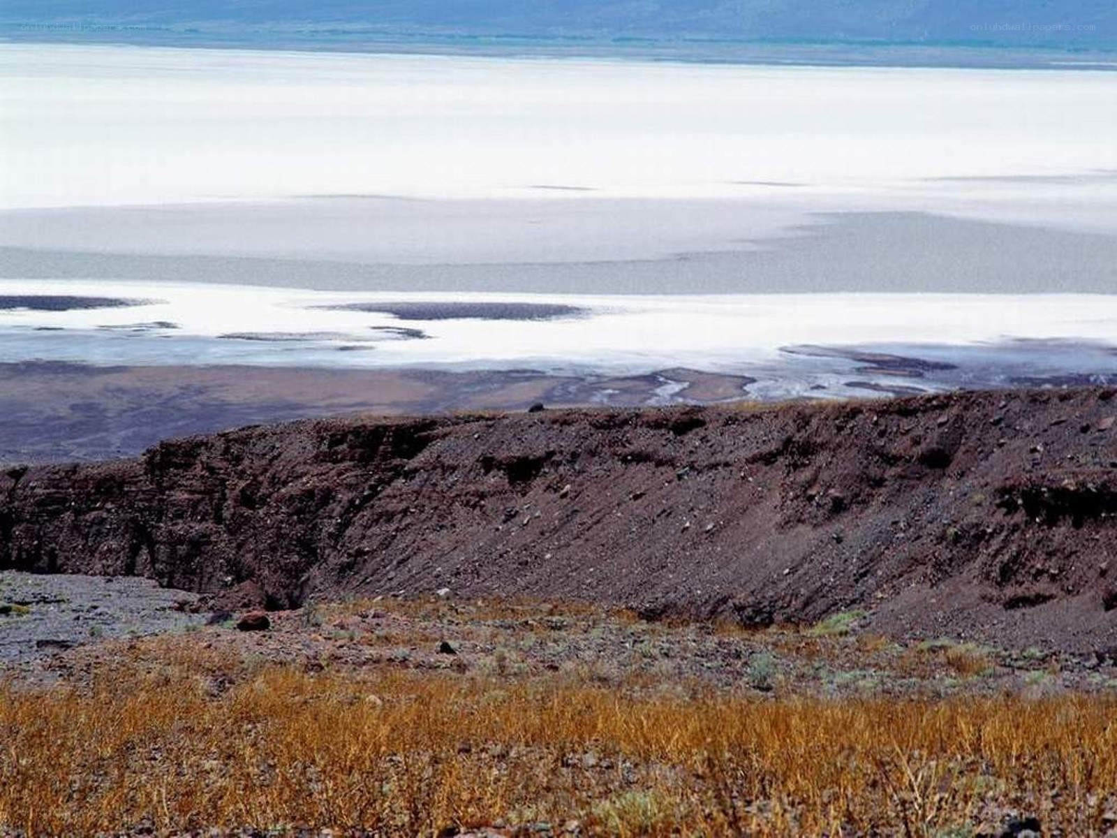 Desert lake landscape