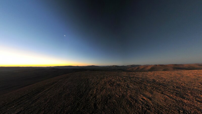 Desert landscape at dawn