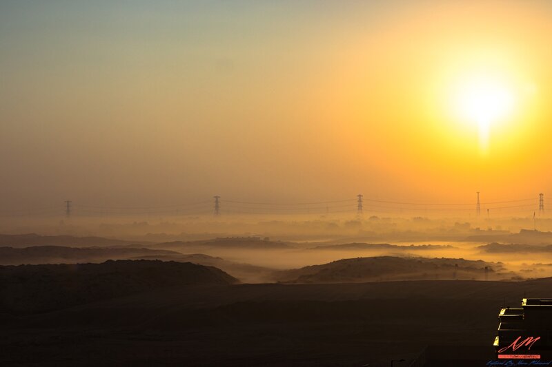 Desert Landscape at Sunrise — Yellow