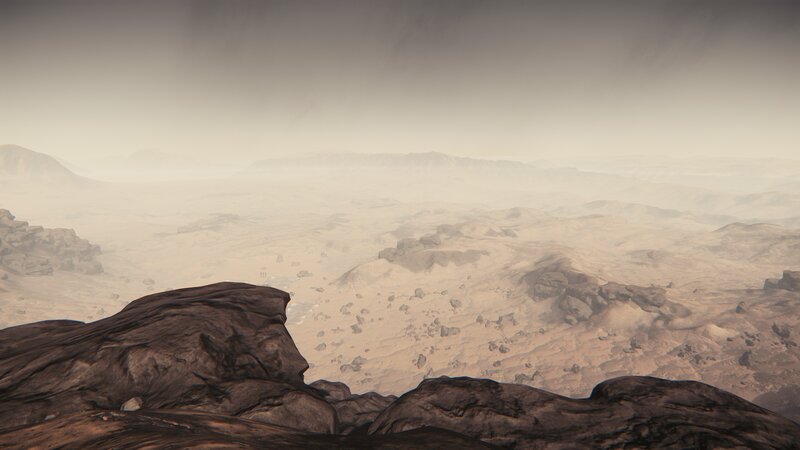 Desert Landscape — Brown, Desolate