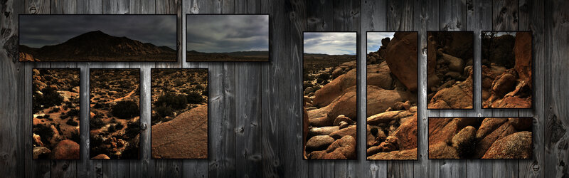 Desert Landscape Panels — Brown