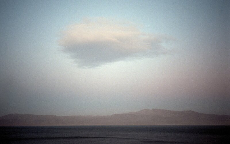 Desert landscape with cloud