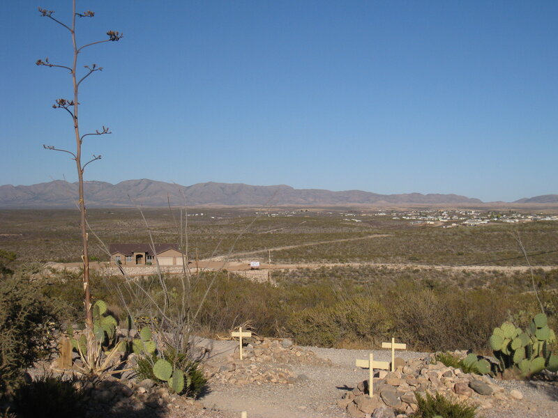 Desert Landscape with Graves