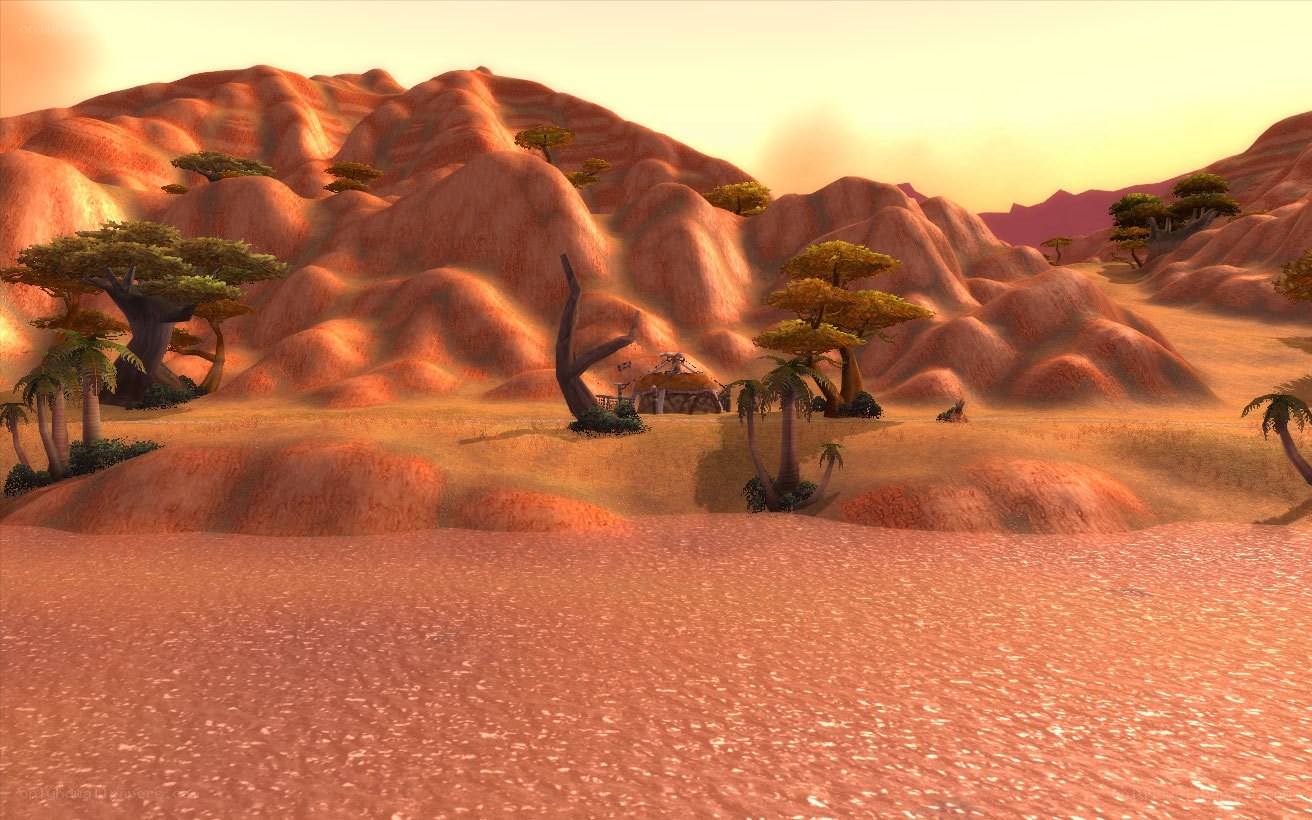 Desert landscape with hills