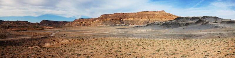 Desert Landscape with Mesa