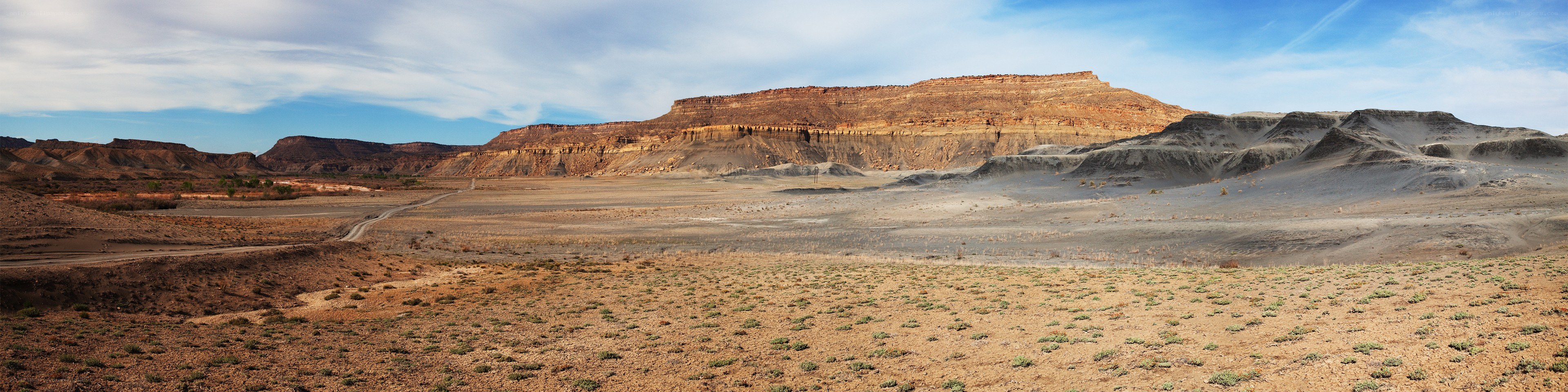 Desert landscape with mesas