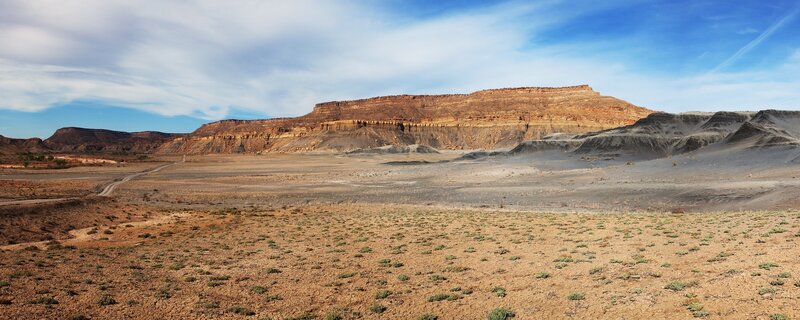 Desert landscape with mesas