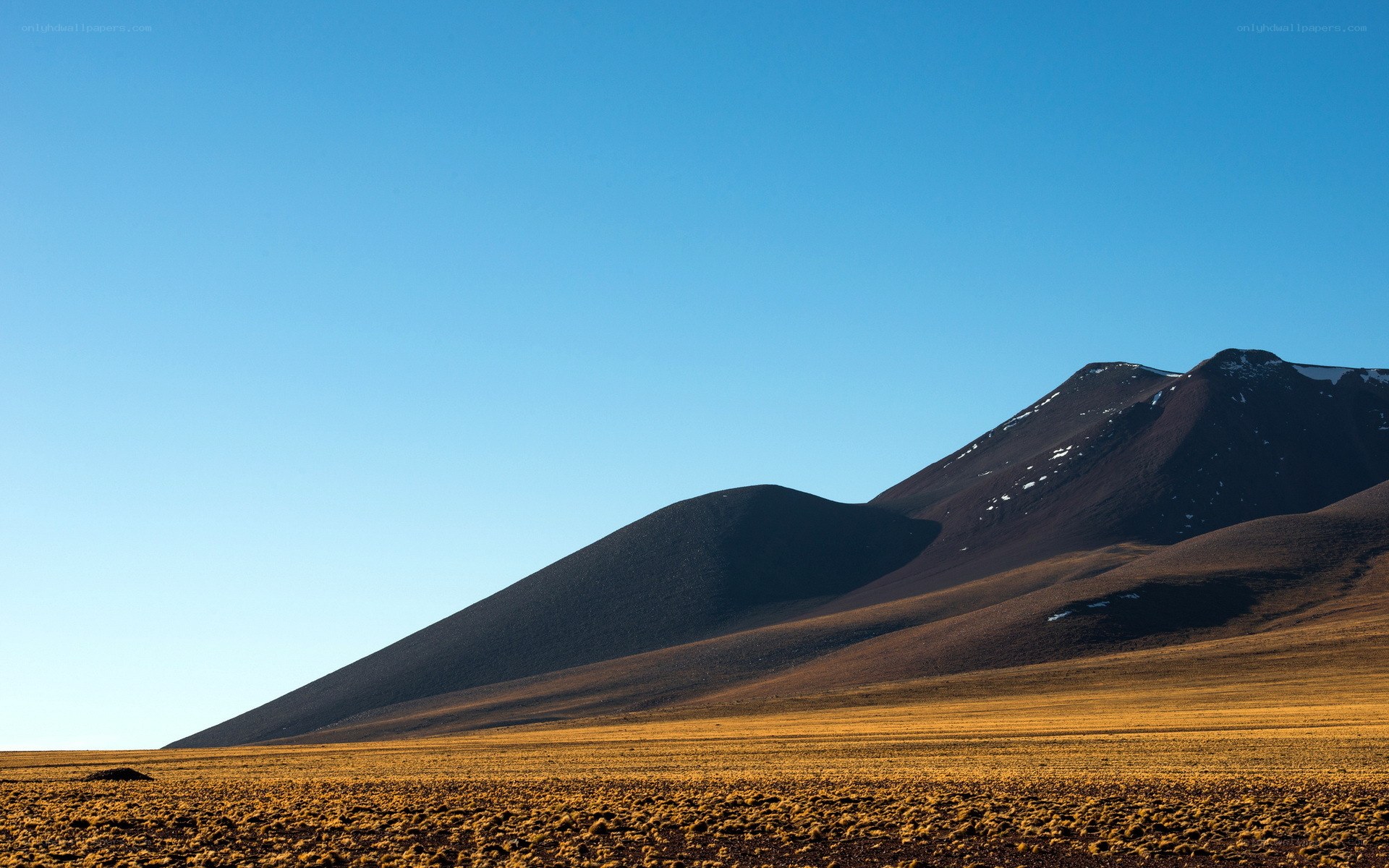 Desert landscape with mountains