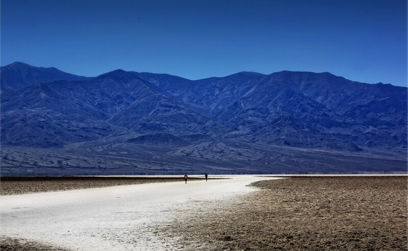 Desert landscape with mountains