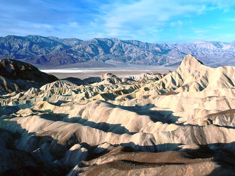 Desert landscape with mountains