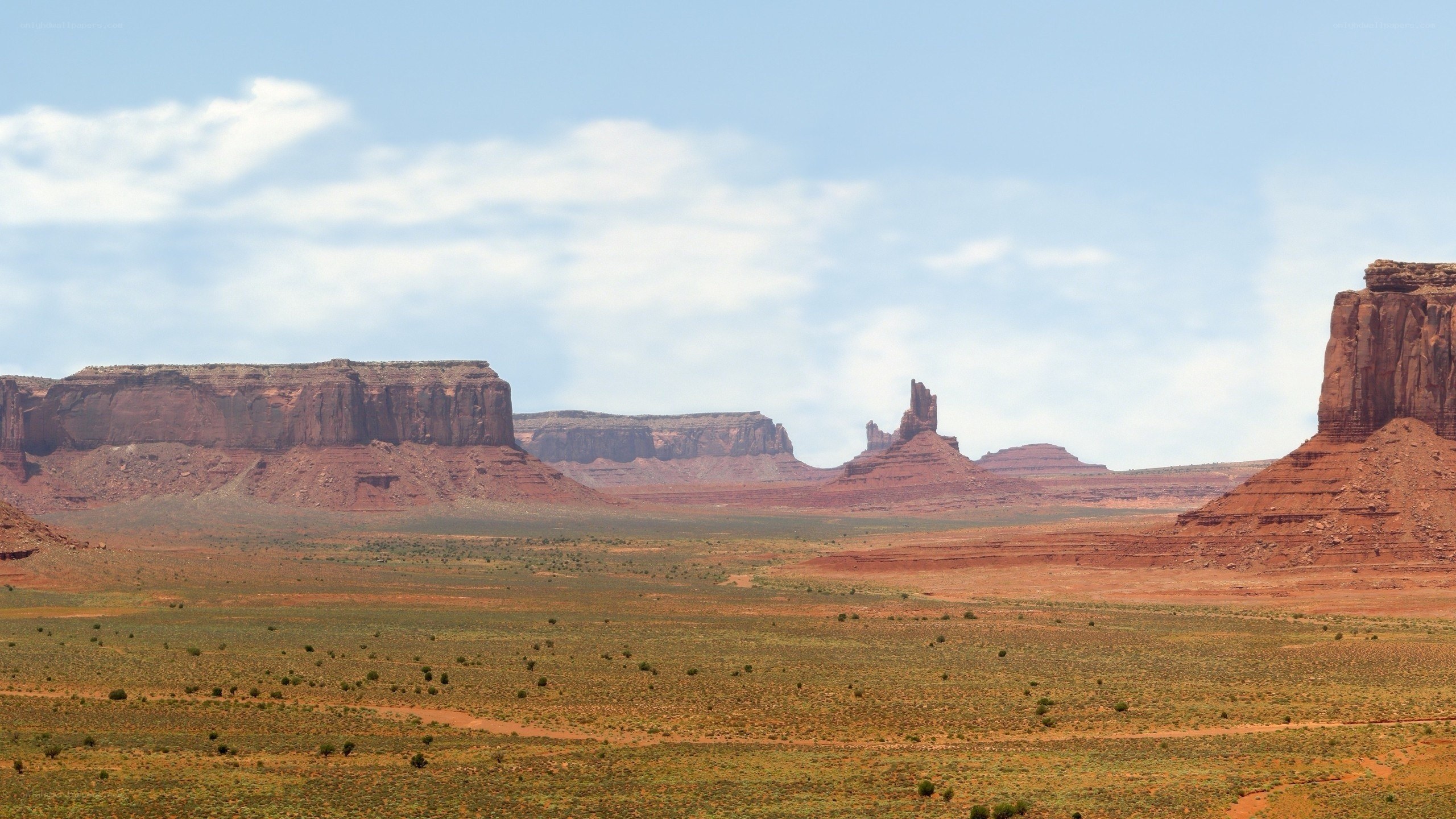 desert landscape with rock formations