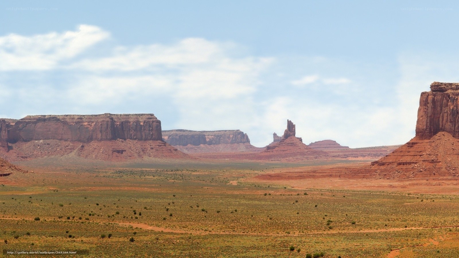 desert landscape with rock formations