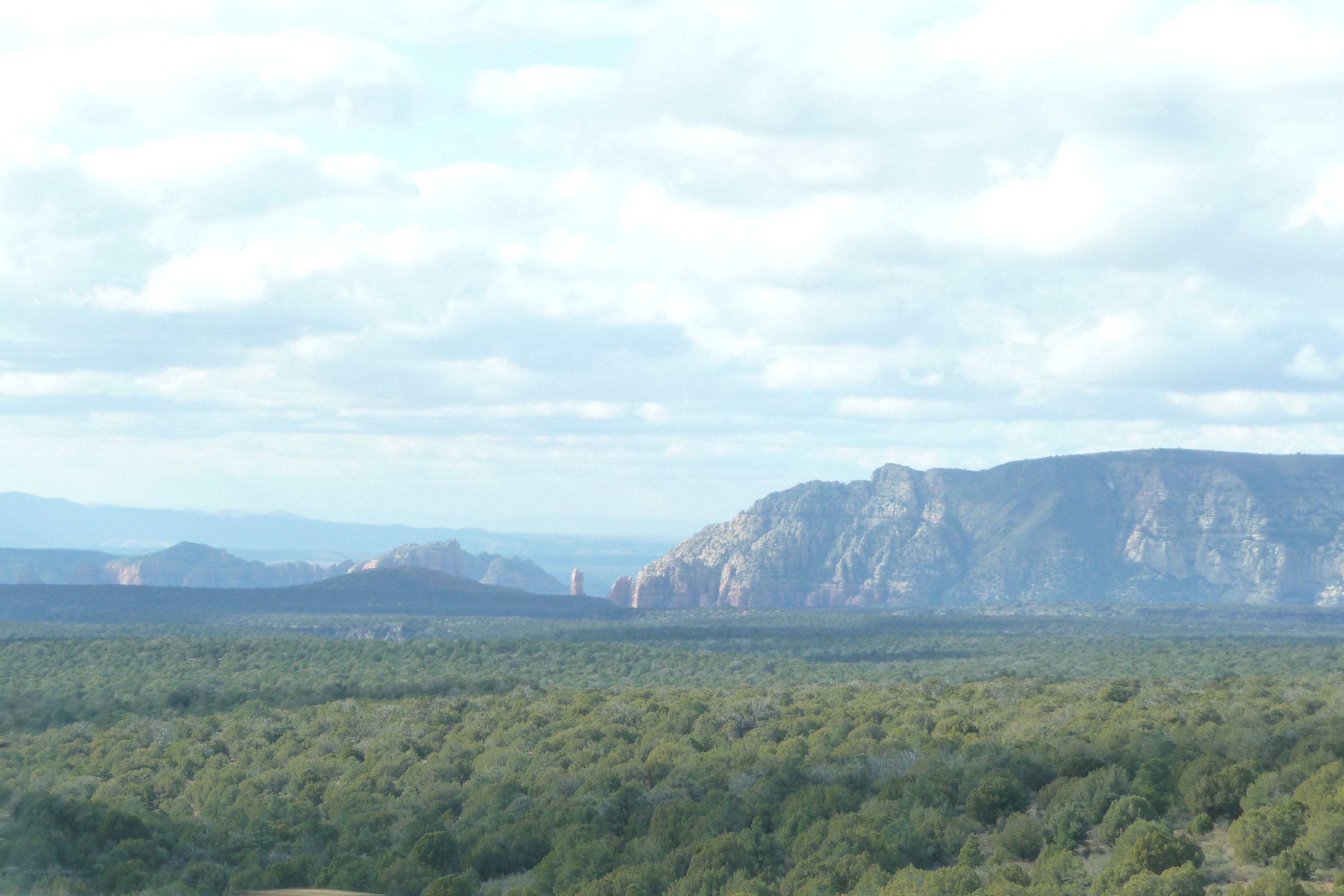 desert landscape with rock formations