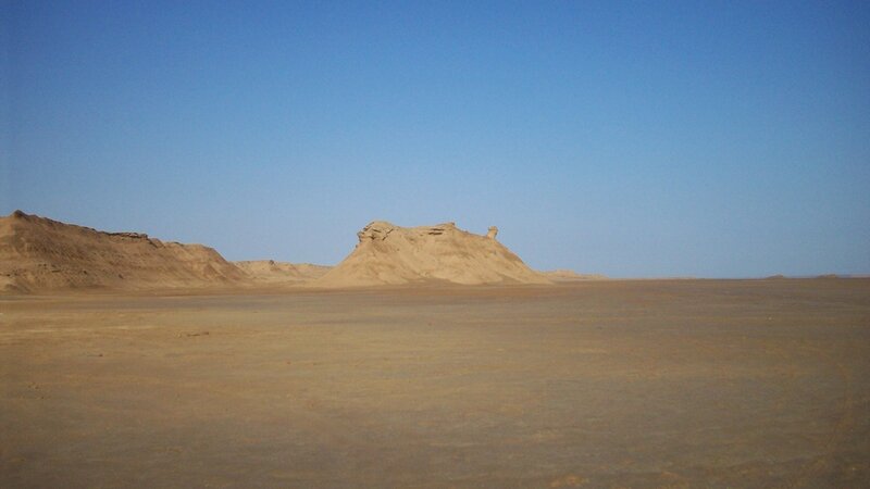 Desert Landscape with Rock Formations — Brown, Arid