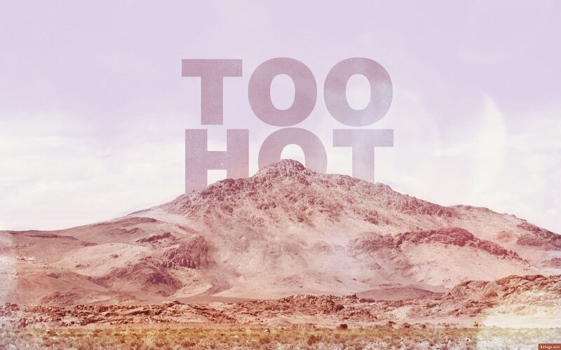 Desert landscape with text overlay