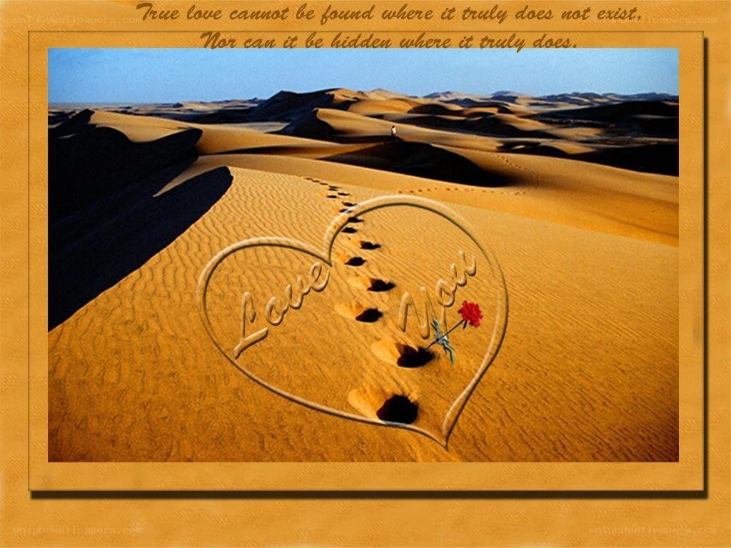 Desert love path