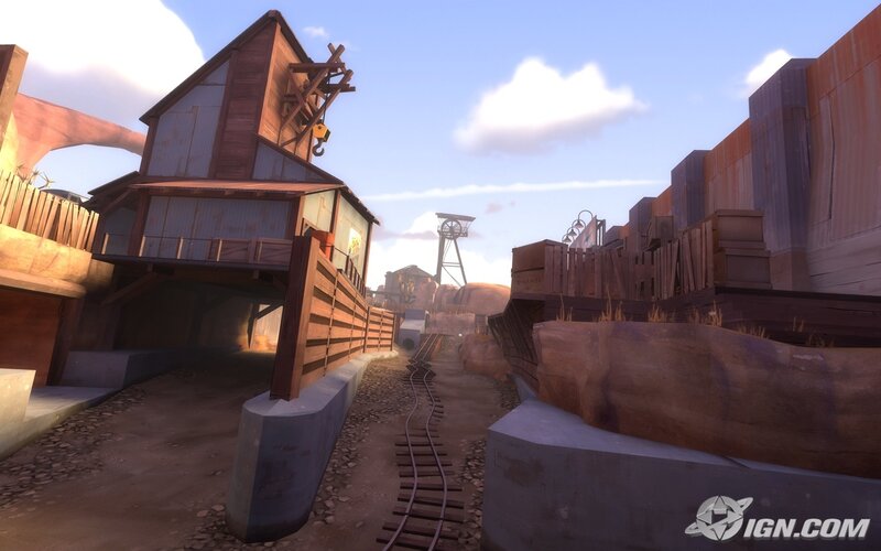 desert mining town scene