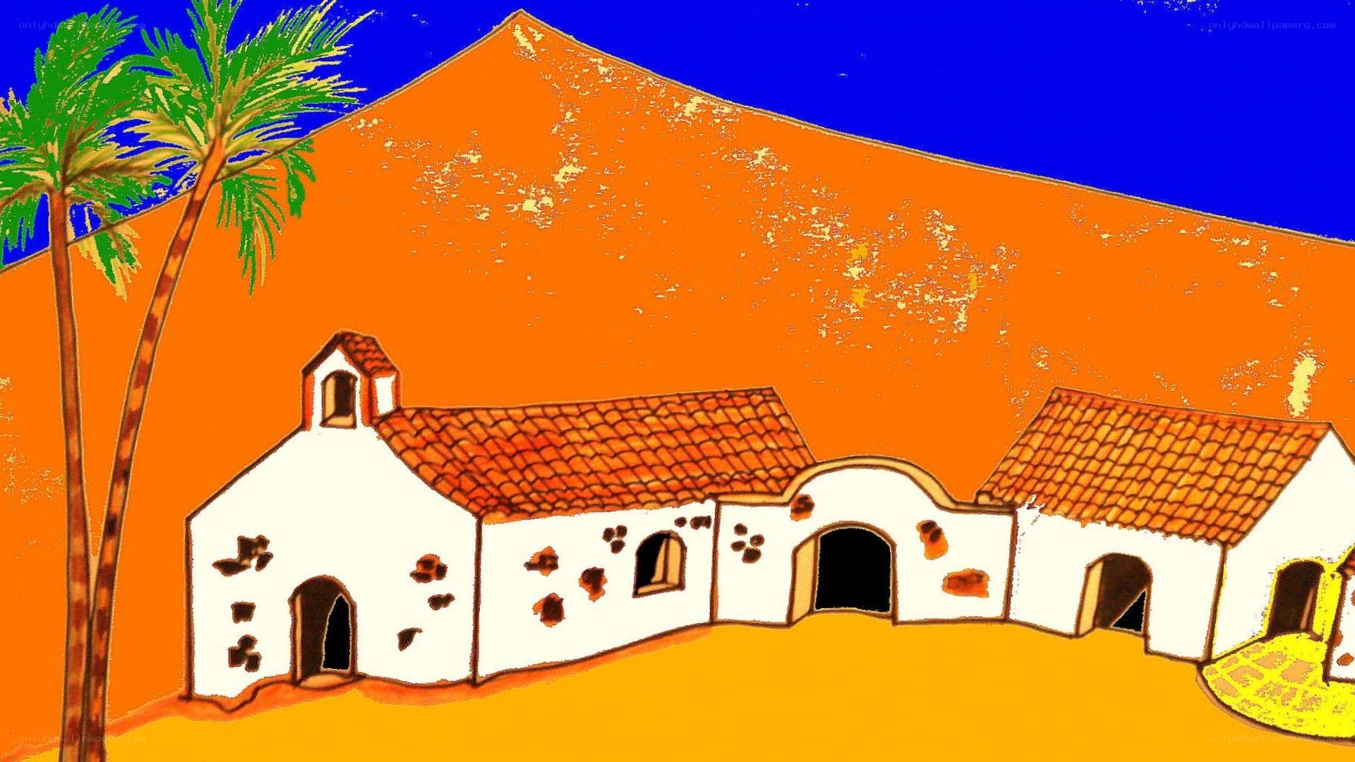 desert mission illustration