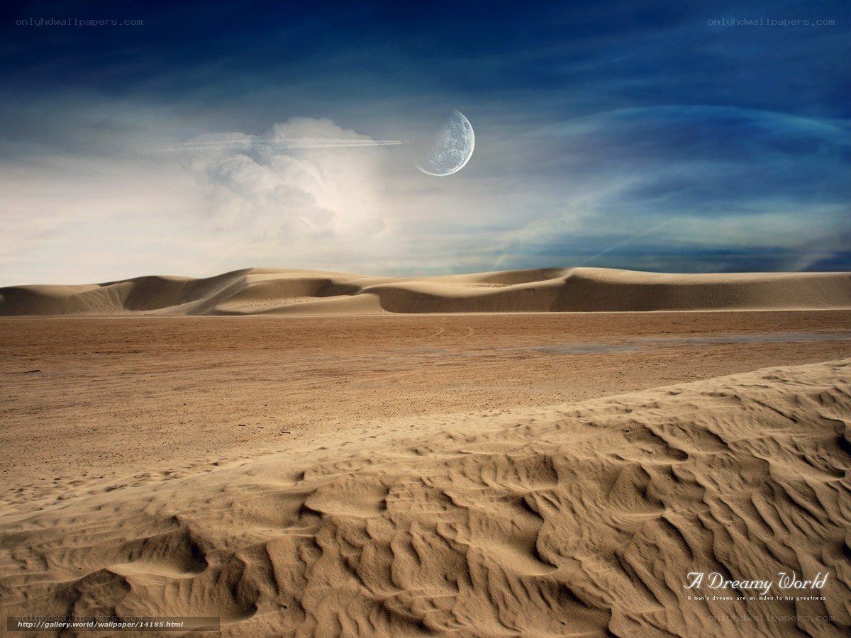 Desert Moon Landscape