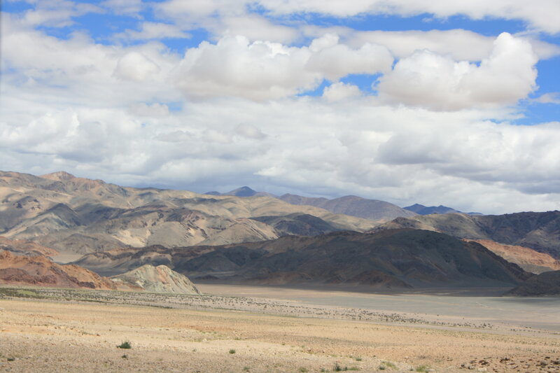 Desert Mountain Landscape — Blue, Serene