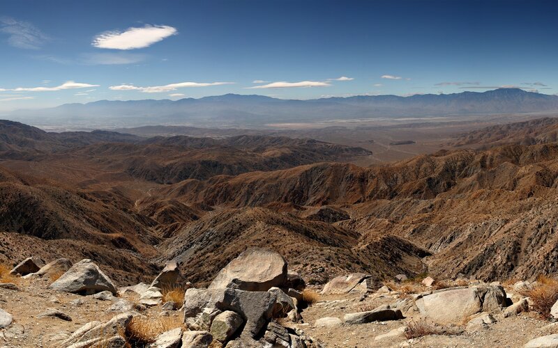 Desert Mountain Landscape — Brown, Arid, Afternoon