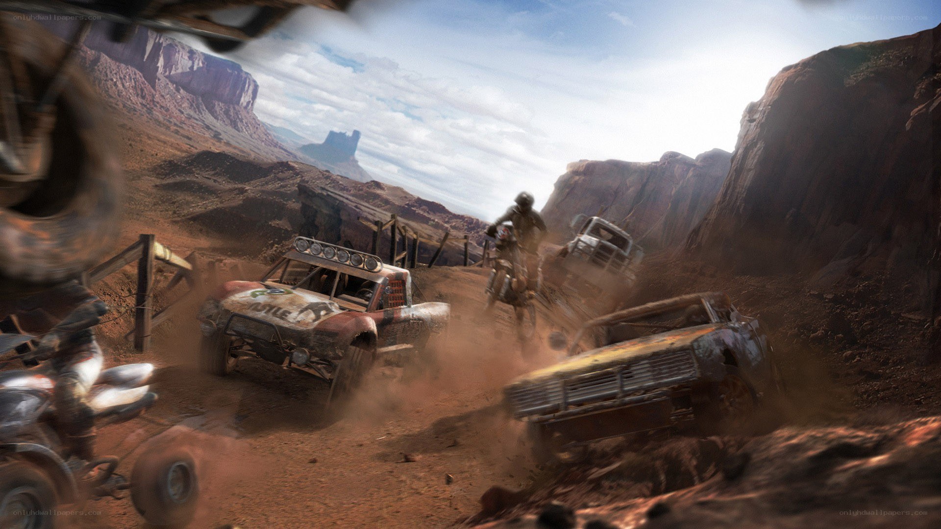 Desert racing chaos
